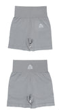 Shorts - High Rise - Grey