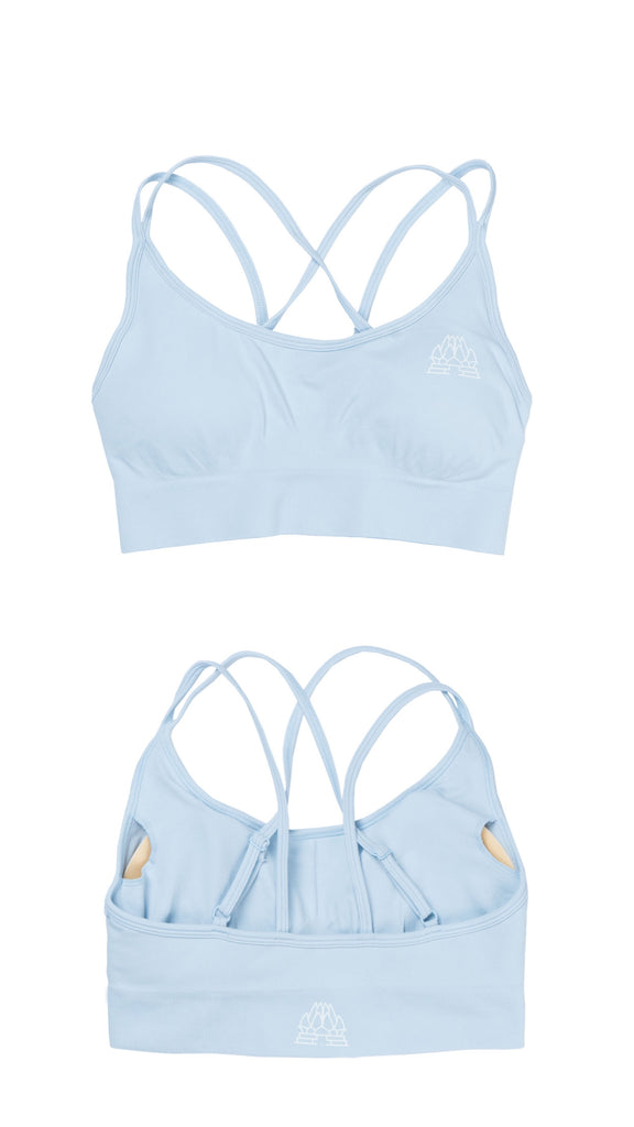 Olivia Keyhole Sports Bra, Light Blue – Reaux Sport